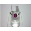 Image 1 : 1NATURAL 4.25 CTW RUBY RING .925 STERLING SILVER