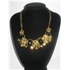 Image 1 : 345CTW 5-FLOWER BLACK BRASS NECKLACE;18INCH