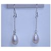 Image 1 : 11.60 CTW WHITE PEARL DANGLING EARRING