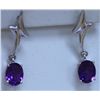 Image 1 : 21.00 CTW AMETHYST EARRING .925 STERLING SILVER