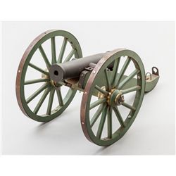 Large Green 1/4 Scale Napoleonic Cannon