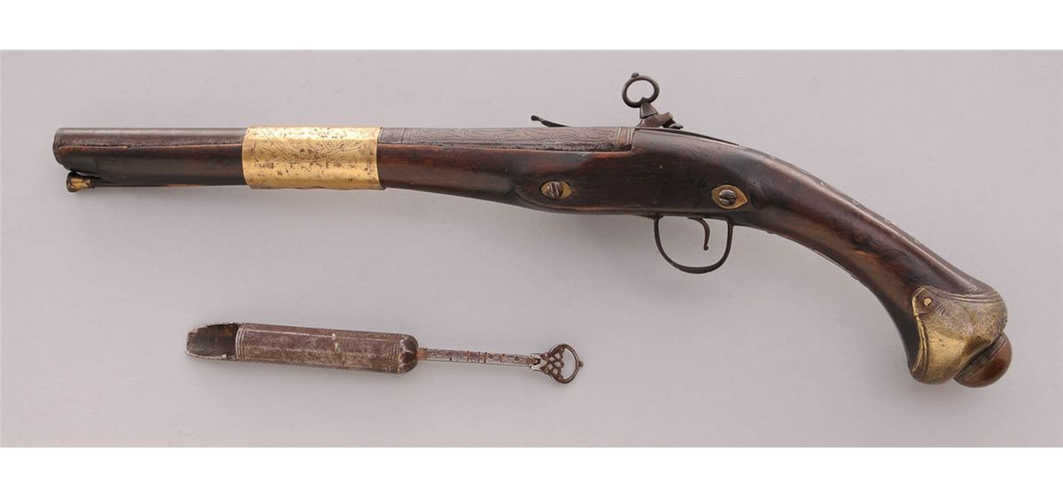 Pistolet Hales Life-Like Products Inc. - Miquelet Moorish Lock - Taille Réelle