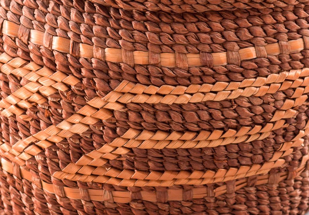 Tsimshian Twined Basket with Lid