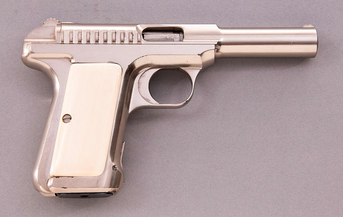nickel plated pistol