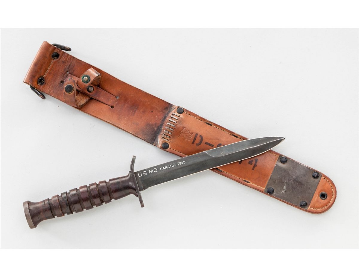 Blade marked ''U.S. M3 Camillus'' Trench Knife