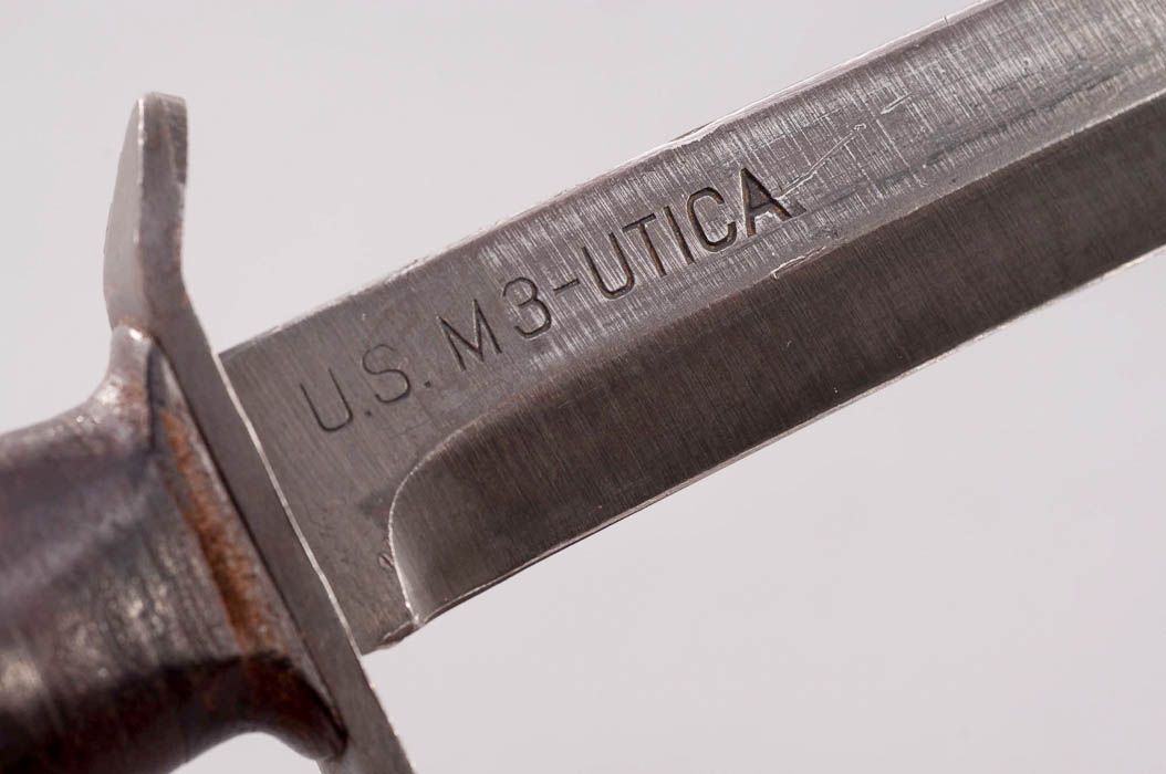 Blade marked ''U.S. M3Utica'' Trench Knife
