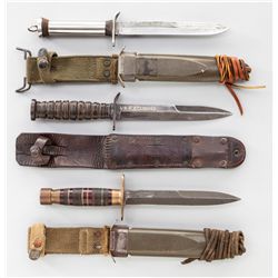 Lot of 3 U.S. M3 Trench Knives