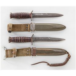Lot of 2 U.S. M3 Trench Knives