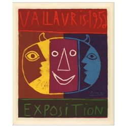 Pablo Picasso lithograph poster | Exposition Vallavris