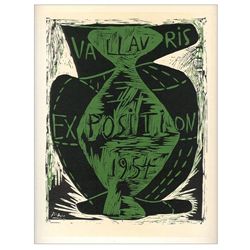 Pablo Picasso lithograph poster | Exposition Vallavris