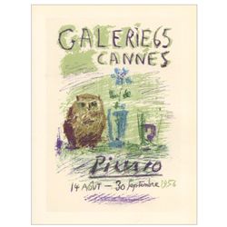 Pablo Picasso lithograph poster, 1959