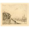 Image 1 : Camille Pissarro etching "Vue de Rouen"
