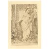 Image 1 : Puvis de Chavannes etching "La fileuse"