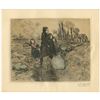 Image 1 : Jean-Francoise Raffaelli original etching "Le Petit Oiseau" pencil-signed