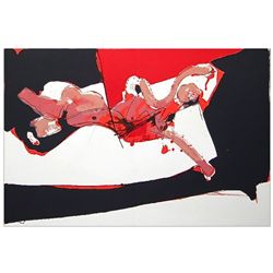 Paul Rebeyrolle original lithograph, 1970