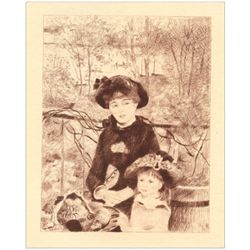 Pierre-Auguste Renoir etching "La Terrasse"