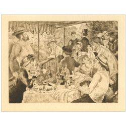 Pierre-Auguste Renoir etching "Dejeuner a Bougival"