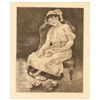 Image 1 : Pierre-Auguste Renoir etching "La femme au chat"