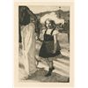 Image 1 : Marcel Roux "L'Enfant et la Mort" original etching | Danse Macabre