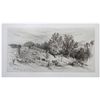 Image 1 : James Smillie original etching "A Fallow Field"