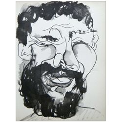 Pablo Picasso lithograph "Visage d'homme riant"