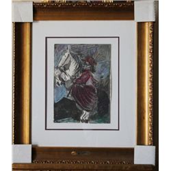 PICASSO ORIGINAL LITHOGRAPH 1961- TORO Y TOREROS
