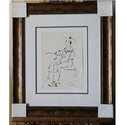 PICASSO ORIGINAL LITHOGRAPH 1961- TORO Y TOREROS