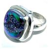 Image 1 : Silver and Fire Opal Ring