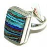 Image 1 : Silver and Rainbow Moonstone Ring
