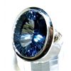 Image 1 : Silver and Serphinite Ring