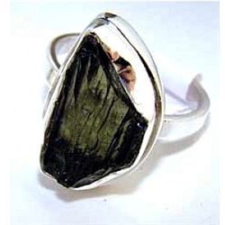 Silver and Coated Drusy Ring