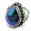Image 1 : Silver and Onyx & Smokey Quartz Ring