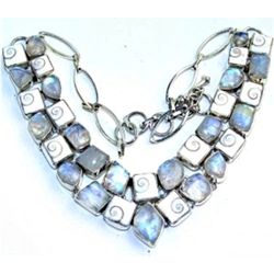 Shiva Pearl & Rainbow Moonstone Necklace