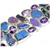 Image 1 : Titanium Drusy, Biwa Pearl and Amethyst Bracelet