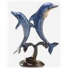 Image 1 : DOUBLE JUMPING DOLPHINS BRONZE SCULTURE
