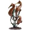 Image 1 : TRIPLE SEAHORSES BRONZE SCULPTURE