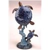 Image 1 : MOTHER & BABY SEA TURTLES BRONZE SCULPTURE