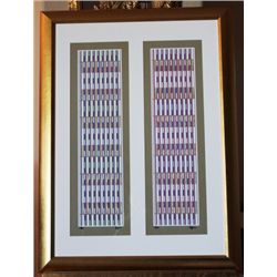 AGAM HAND SIGNED "DOUBLE VERTICAL ORCHESTRATION" GOLD EDITION