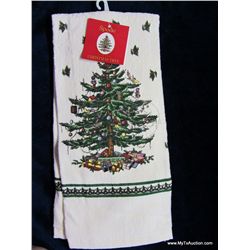 Kitchen Towel (Christmas Tree Pattern-Linen)