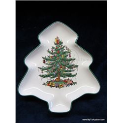 Christmas Tree Large Tree Shaped Dish NIB