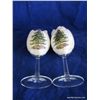 Image 7 : 13 oz. Wine Glasses w/ Gold Rim (Set of 2)