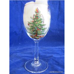 13 oz. Wine Glasses w/ Gold Rim (Single)