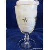 Image 9 : 16 oz. Pedestal Goblets w/Gold Rim (Set of 3)NIB