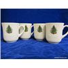 Image 1 : Cuthbertson Original Christmas Tree Dickens Embossed Coffee Mugs (set of 4)