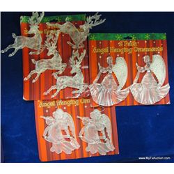 8 Acrylic Frosted Ornaments