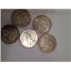 Image 1 : 5 Mixed Dates 90% Silver Peace Dollars