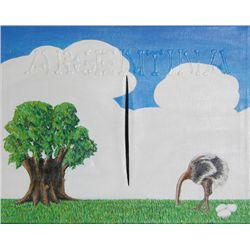 Daniel Ontiveros, Fontana en el Paraiso, Oil Painting