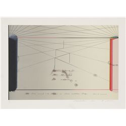Shusaku Arakawa, Chain of Command, Lithograph