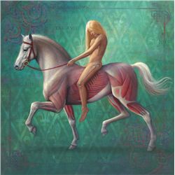 Lee Casbeer, Anatomy of Godiva, Oil Painting