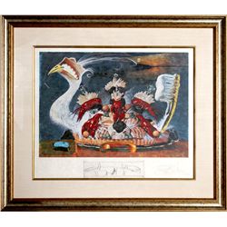 Salvador Dali, L'ativisme Desoxyribonucleique, Lithograph with Engraving